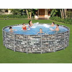 Divertitevi un mondo insieme alla famiglia e agli amici con questa piscina Power Steel della Bestway. La forma rotonda offre ...