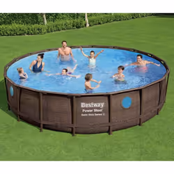 Vi divertirete un mondo insieme alla vostra famiglia e ai vostri amici in questo set piscina Power Steel della Bestway. La fo ...