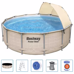 Bestway Set Piscina con Tettoia Power Steel 396x107 cmcod mxl 93902 - Vista aggiuntiva 2