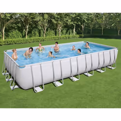 Divertitevi un mondo con la famiglia e gli amici con questo set da piscina Power Steel della Bestway. La forma rettangolare o ...
