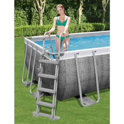 Bestway - Scaletta di Sicurezza a 4 Gradini Flowclear 122 cm