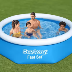 Con questa piscina gonfiabile 57265 Fast Set della Bestway nel vostro giardino o cortile, vi divertirete molto con la vostra ...
