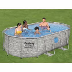 Vi divertirete un mondo insieme alla vostra famiglia e ai vostri amici in questo set piscina Power Steel della Bestway. La fo ...