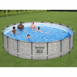 Divertitevi un mondo insieme alla famiglia e agli amici con questa piscina Power Steel della Bestway. La forma rotonda offre ...