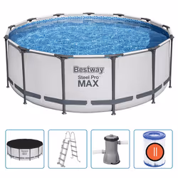Bestway Set Piscina Rotonda Steel Pro MAX 396x122 cmcod mxl 117478 - Vista aggiuntiva 2