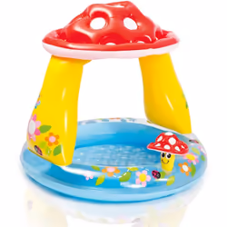 Questa piscina per bambini a fungo 57114NP della Intex è l'ideale per far sguazzare e giocare all'ombra i bambini. Questa pis ...