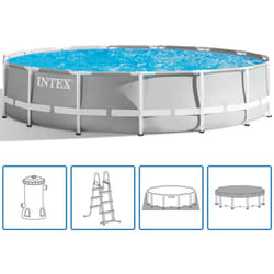 Intex 26724GN piscina fuori terra Piscina con bordi Piscina rotonda 14614 L Grigio