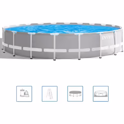 Divertitevi un mondo nel vostro giardino con la famiglia e gli amici in questa piscina Prism Frame 26756GN della Intex. La pi ...