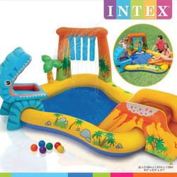 Piscina Gonfiabile Dinosaur Play Center 249x191x109 cm 57444NP Intex
