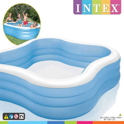Intex - Piscina Gonfiabile Swim Center Beach Wave 229x229x56 cm 57495NP