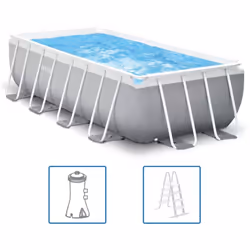 Divertitevi un mondo nel vostro giardino con la famiglia e gli amici in questa piscina Prism Frame della Intex. La piscina pu ...