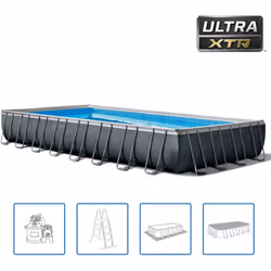 Divertitevi un mondo nel vostro giardino con la famiglia e gli amici in questa piscina Ultra XTR Frame della Intex. Realizzat ...