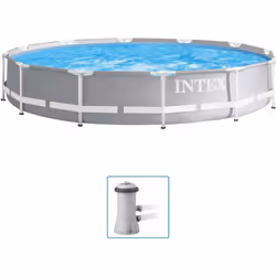Divertitevi un mondo nel vostro giardino con questo set da piscina Intex Prism Frame Premium! Ogni rivestimento Intex Frame P ...
