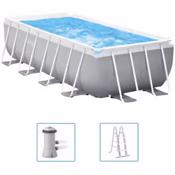 Divertitevi un mondo nel vostro giardino con la famiglia e gli amici in questa piscina Prism Frame della Intex. La piscina pu ...