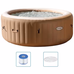 Questa vasca idromassaggio PureSpa della Intex offre il massimo comfort e relax con la semplice pressione di un pulsante. Pan ...