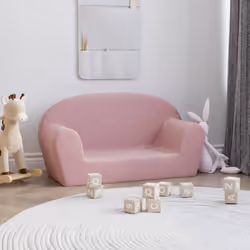 Questo morbido divano per bambini a 2 posti offre al vostro piccolo un luogo confortevole per leggere, giocare, o rilassarsi. ...