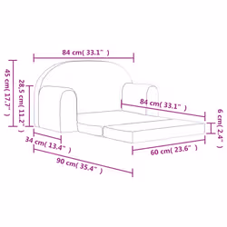VidaXL 357022 divano per bambini - Vista aggiuntiva 8