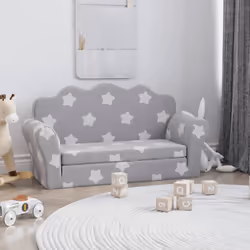 Questo morbido divano letto per bambini a 2 posti offre al vostro piccolo un luogo confortevole per leggere, giocare, o fare  ...