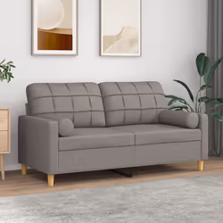 Questo divano a 2 posti, che si distingue per il suo design moderno e i cuscini decorativi, sarà il luogo ideale per chiacchi ...