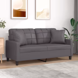 Questo divano a 2 posti, che si distingue per il suo design moderno e i cuscini decorativi, sarà il luogo ideale per chiacchi ...