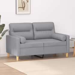 Questo divano a 2 posti, che si distingue per il suo design moderno e i cuscini decorativi, sarà il luogo ideale per chiacchi ...