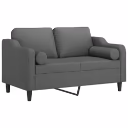 Divano a 2 Posti con Cuscini Grigio Scuro 120 cm in Tessutocod mxl 95023 - Vista aggiuntiva 3