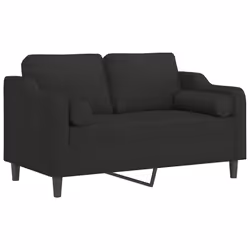 Divano a 2 Posti con Cuscini Nero 120 cm in Tessutocod mxl 118906 - Vista aggiuntiva 3
