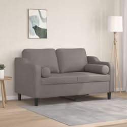 Questo divano a 2 posti, che si distingue per il suo design moderno e i cuscini decorativi, sarà il luogo ideale per chiacchi ...