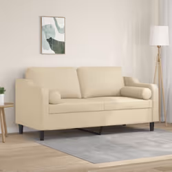 Questo divano a 2 posti, che si distingue per il suo design moderno e i cuscini decorativi, sarà il luogo ideale per chiacchi ...