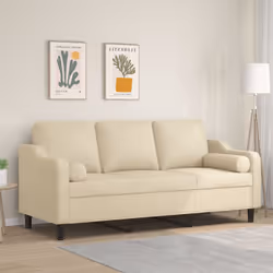 Questo divano a 3 posti, che si distingue per il suo design moderno e i cuscini decorativi, sarà il luogo ideale per chiacchi ...