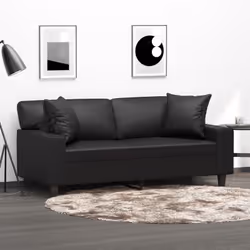 Questo divano a 2 posti, che si distingue per il suo design moderno e i cuscini decorativi, sarà il luogo ideale per chiacchi ...