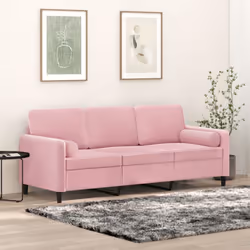 Questo divano a 3 posti, che si distingue per il suo design moderno e i cuscini decorativi, sarà il luogo ideale per chiacchi ...