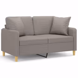 Divano a 2 Posti con Cuscini Tortora 120 cm in Tessutocod mxl 95016 - Vista aggiuntiva 2