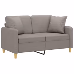 Divano a 2 Posti con Cuscini Tortora 120 cm in Tessutocod mxl 95016 - Vista aggiuntiva 3