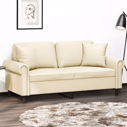 Questo divano a 2 posti, che si distingue per il suo design moderno e i cuscini decorativi, sarà il luogo ideale per chiacchi ...