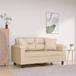 Questo divano a 2 posti, che si distingue per il suo design moderno e i cuscini decorativi, sarà il luogo ideale per chiacchi ...