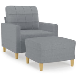 VidaXL 3200993 set di mobili per soggiorno Grigio chiaro Metallo, Legno compensato