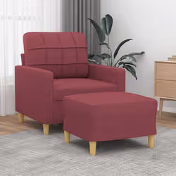 VidaXL 3200999 set di mobili per soggiorno Bordeaux Metallo, Legno compensato - Vista aggiuntiva 2