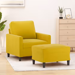 Questa poltrona con poggiapiedi è il luogo ideale per chiacchierare, leggere, guardare la TV o semplicemente rilassarsi. È de ...