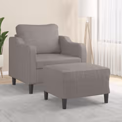 VidaXL 3201134 set di mobili per soggiorno Grigio talpa Metallo, Legno compensato - Vista aggiuntiva 2