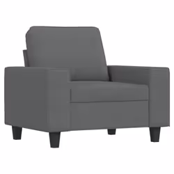 Poltrona con Poggiapiedi Grigio Scuro 60 cm in Tessutocod mxl 72787 - Vista aggiuntiva 3