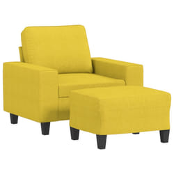VidaXL 3201148 set di mobili per soggiorno Giallo Metallo, Legno compensato