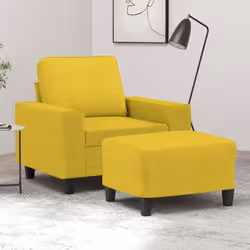 VidaXL 3201148 set di mobili per soggiorno Giallo Metallo, Legno compensato - Vista aggiuntiva 2