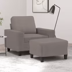 VidaXL 3201150 set di mobili per soggiorno Grigio talpa Metallo, Legno compensato - Vista aggiuntiva 2