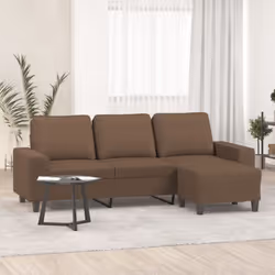 Questo divano a tre posti con poggiapiedi è il luogo ideale per chiacchierare, leggere, guardare la TV o semplicemente rilass ...