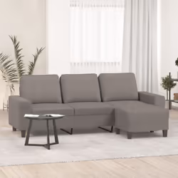 Questo divano a tre posti con poggiapiedi è il luogo ideale per chiacchierare, leggere, guardare la TV o semplicemente rilass ...