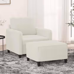VidaXL 3201172 set di mobili per soggiorno Crema Metallo, Legno compensato - Vista aggiuntiva 2