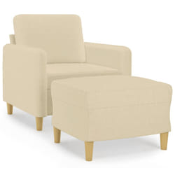 VidaXL 3201186 set di mobili per soggiorno Crema Metallo, Legno compensato