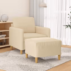 VidaXL 3201186 set di mobili per soggiorno Crema Metallo, Legno compensato - Vista aggiuntiva 2