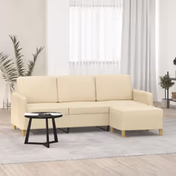 Questo divano a tre posti con poggiapiedi è il luogo ideale per chiacchierare, leggere, guardare la TV o semplicemente rilass ...